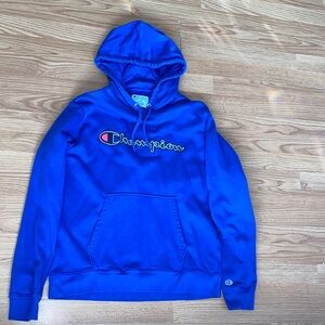 Champion Men's Vibrant Blue Hoodie